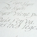 Laurent Rebena calligraphie poème Pessoa encre plume papier cadeau