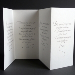 Laurent Rebena calligraphie sonnets Louise Labé encre plume papier cadeau