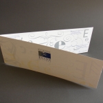 Laurent Rebena calligraphie creation Carte voeux Egide finance Histoire ecriture euro communication