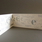 Laurent Rebena calligraphie creation Carte voeux Egide finance Histoire ecriture euro communication