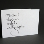 Laurent Rébéna Création Carton d invitation Festival du conte et de la calligraphie