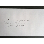 Laurent Rébéna Calligraphie Enveloppes chancelière gestuelle