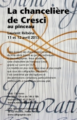 Laurent Rébéna stage calligraphie au pinceau plat la chancelière de Cresci