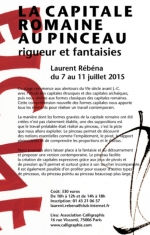 Laurent Rébéna Stage Calligraphie été 2015 Capitale romaine au pinceau rigueur et fantaisie
