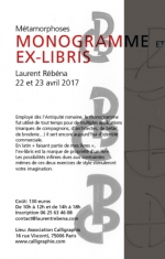 Laurent Rébéna Stage calligraphie Alphabet Monogramme ex libris