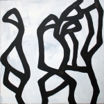 Laurent Rebena calligraphie oeuvre interpretation contemporaine merovingienne