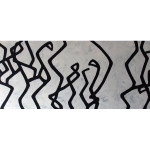 Laurent Rebena calligraphie oeuvre interpretation contemporaine merovingienne