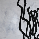 Laurent Rebena calligraphie oeuvre interpretation contemporaine merovingienne